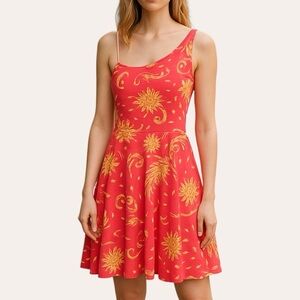 Tori Richard Guava Dreamscl One Shoulder Dress NWT